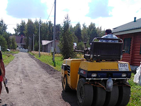 В поселке Журавлеево-2 полностью завершены работы по укладке дорог