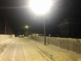 В посёлке Журавлёво-2 организовано светодиодное освещение улиц