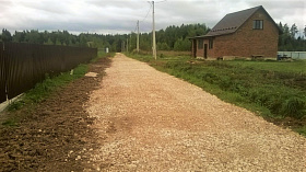 В поселке "Мартово" - плановый ремонт дорог после завершения работ по водопроводу